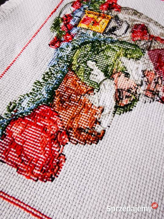 Bieżnik haftowany Rękodzieło Wiśniowa