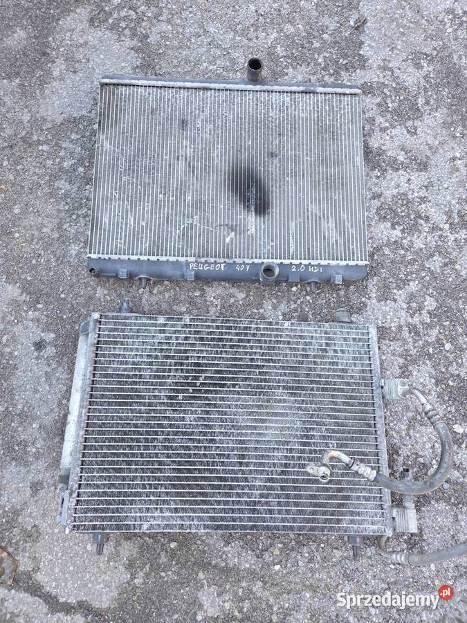 Chłodnica wody i klimatyzacji Peugeot 407 Układ chłodzenia Łagów