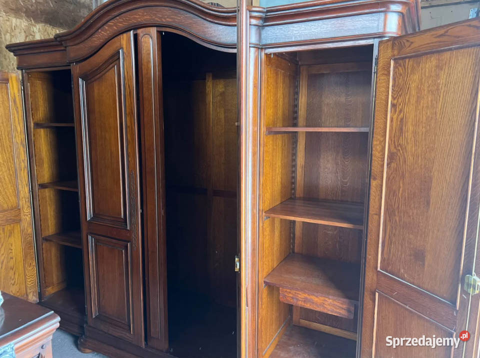 Solidna dębowa szafa czterodrzwiowa Ostrów Mazowiecka sprzedam