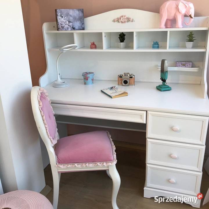 Biurko z nadstawką Cilek Rustic White nowe styl Warszawa sprzedam