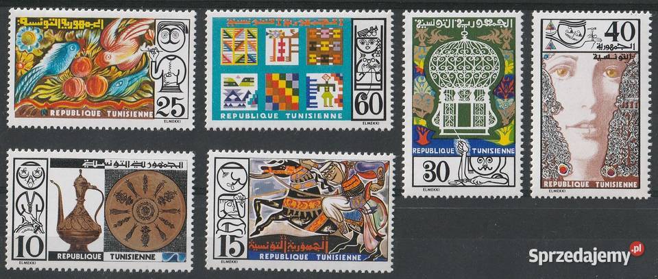 TUNEZJA SZTUKA CZYSTE Filatelistyka łódzkie Łódź