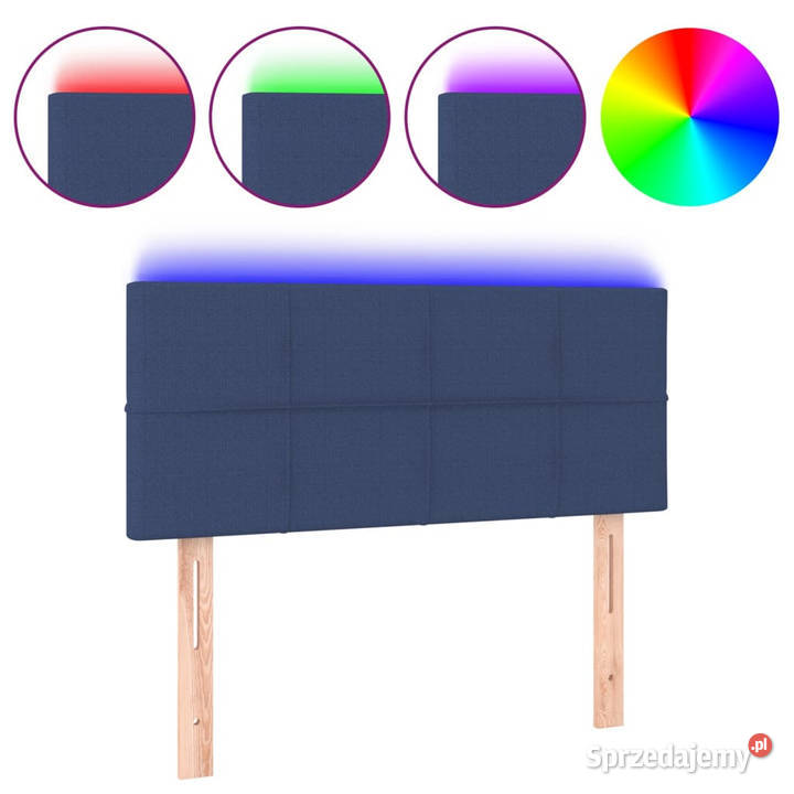 Zagłówek do łóżka z LED niebieski 80x5x7888 Warszawa sprzedam