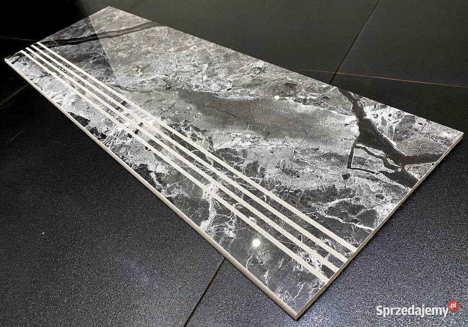 Płytki na schody MARMUR STOPNICA 115x30 POŁYSK Podłogi i schody łódzkie Łask