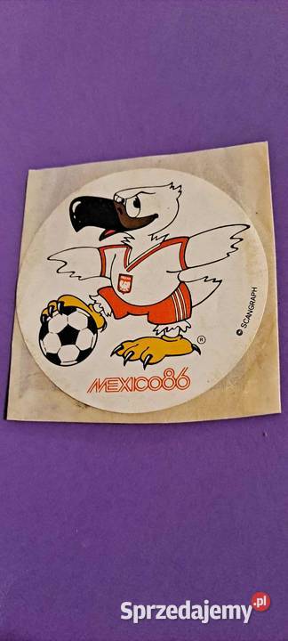 Mexico 86 Polska oryginalna naklejka VINTAGE PRL małopolskie