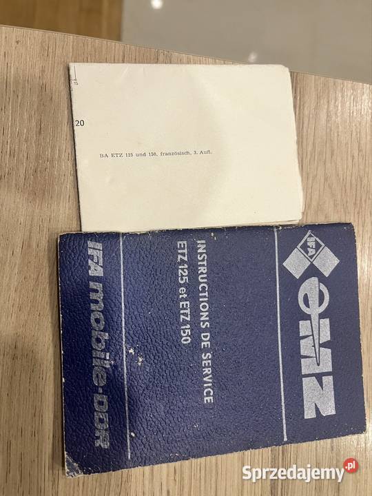 Książeczka serwisowa mz etz 125150 org DDR Kolbuszowa