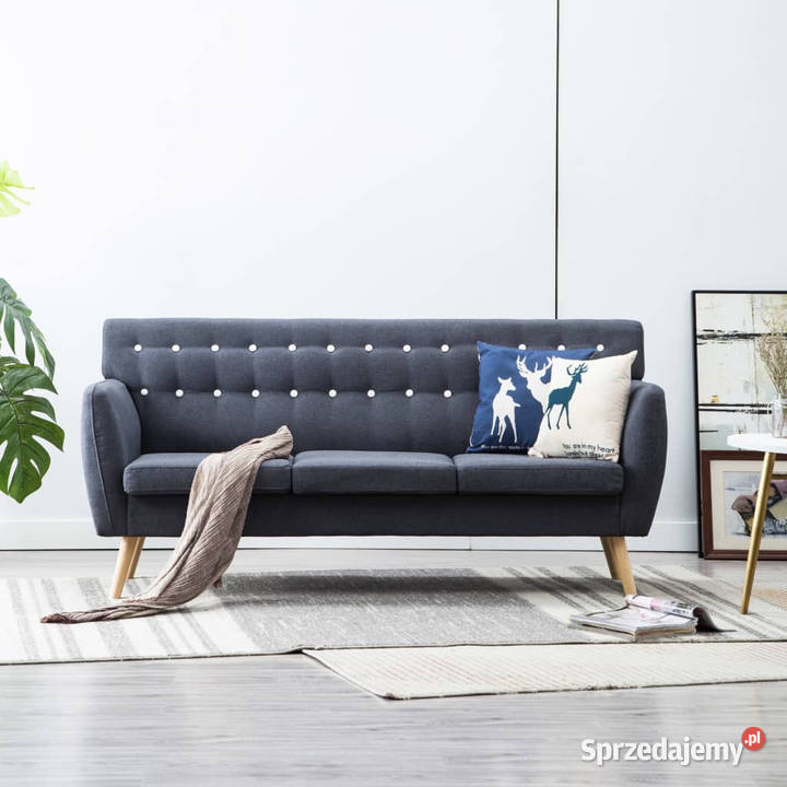 3osobowa sofa tapicerowana tkaniną 172x70x82 Warszawa