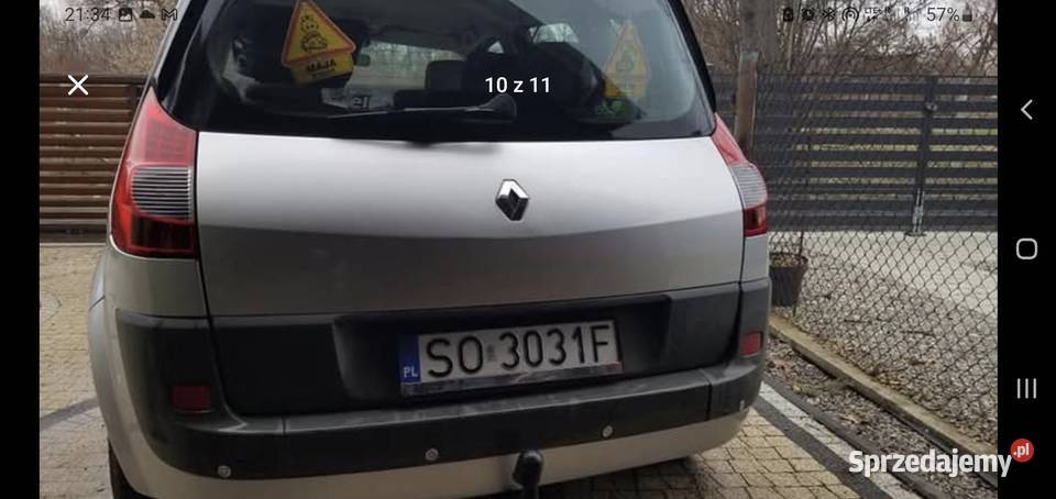 Renault Scenic II 15 dci 2007r dobrze wyposażone Sosnowiec