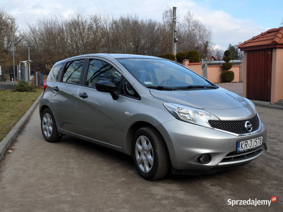 Nissan NOTE VISIA EU6 2015 12 benzyna LPG Kraków sprzedam