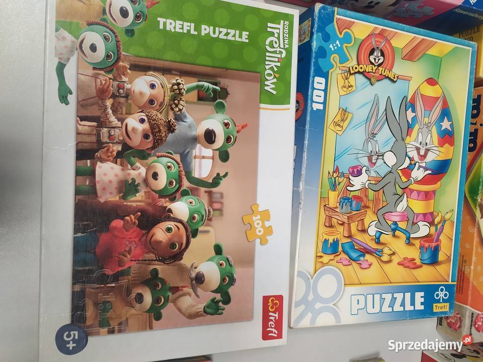 Duży zestaw puzzli i domino dzieci Wałbrzych