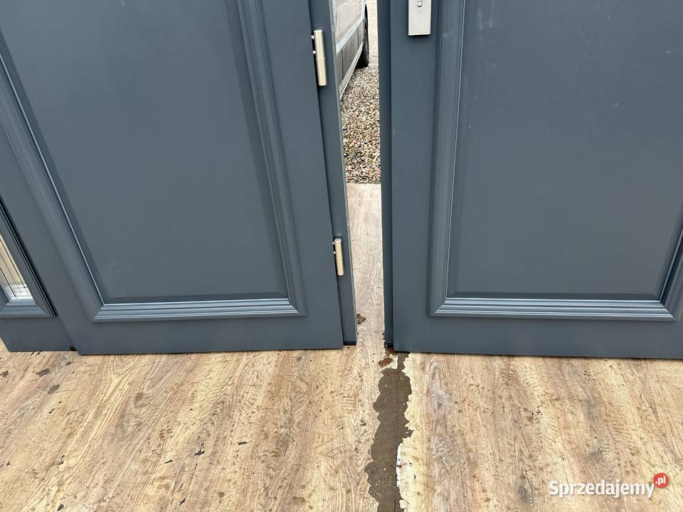 Drzwi zewnętrzne RĘKI DREWNIANE CZYSTE POWIETRZE Grzybno