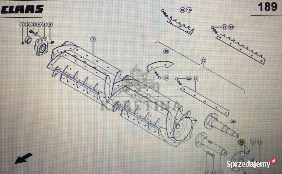 00 0644 700 1Claas Lexion komplet łoźyskLexion
