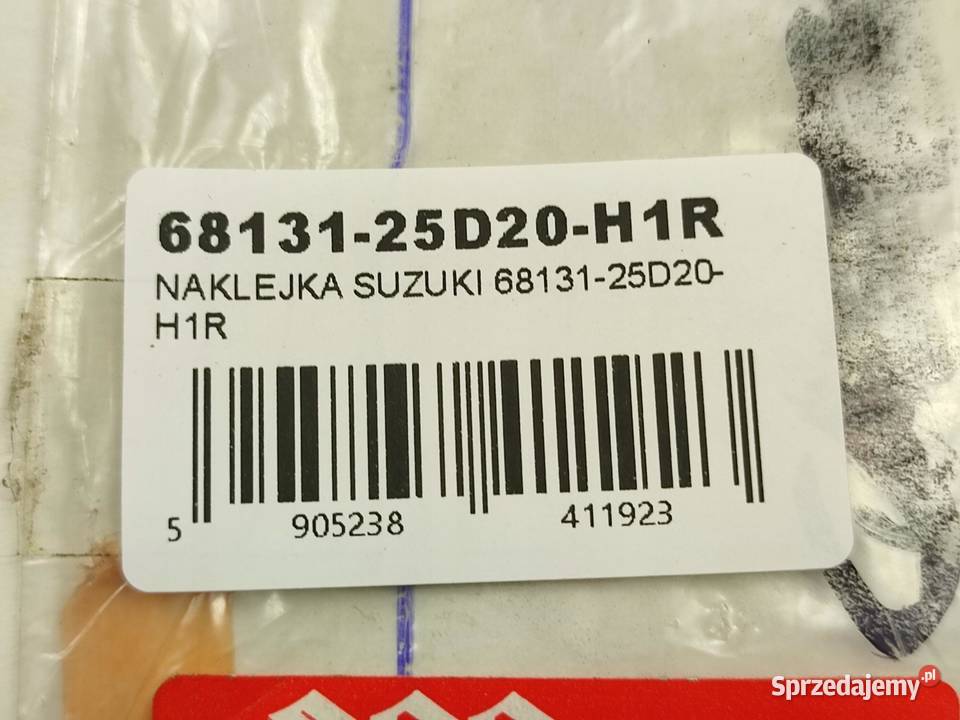 NAKLEJKA TU 250 X NA LEWY BOCZEK SUZUKI TU250X