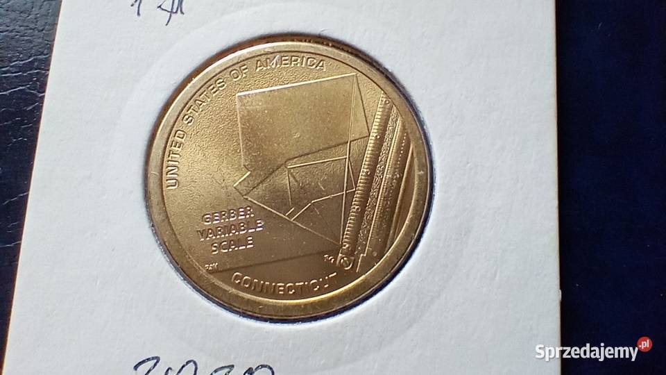Stare monety 1 dolar 2020 Connecticut USA Lesko sprzedam
