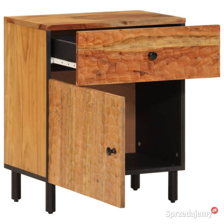 Szafka nocna 50x33x60 lite drewno akacjowe mazowieckie Warszawa