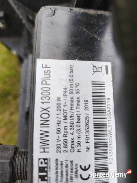 Pompa ogrodowa do wody 1200 Wat