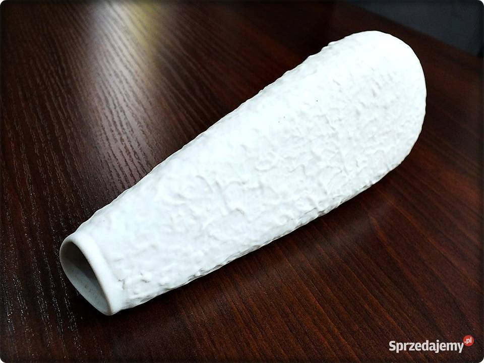 Biały Trójkątny Wazon Metzler Ortloff Turyngia lubuskie Żary