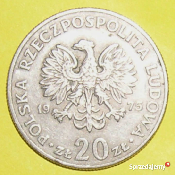 moneta 20 1977r Marceli Nowotko PRL Bartków