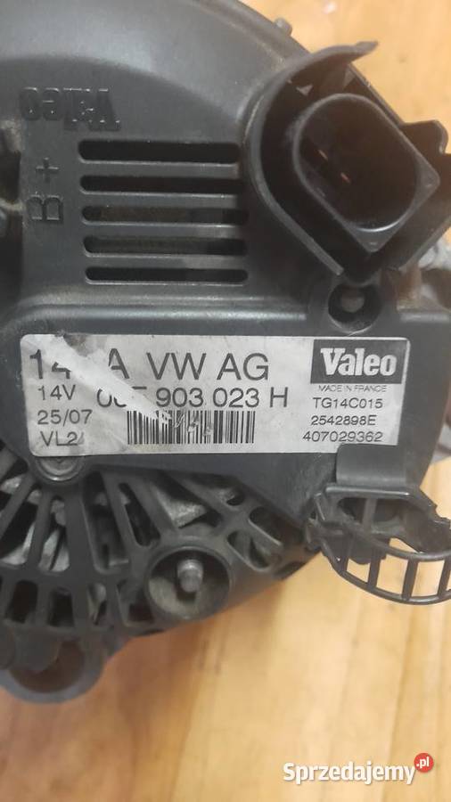 Alternator audi a4 b7 19 VALEO 06F903023H układ elektryczny silnika Motoryzacja dolnośląskie