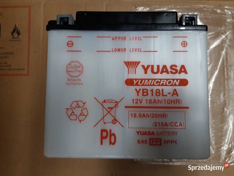 Akumulator rozruchowy Yuasa YB18LA Varta Exide Warszawa
