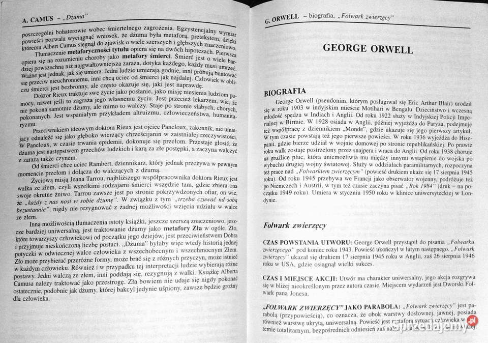 Ściąga 6b Polska literatura współczesna 1956 Pozostałe Chełm