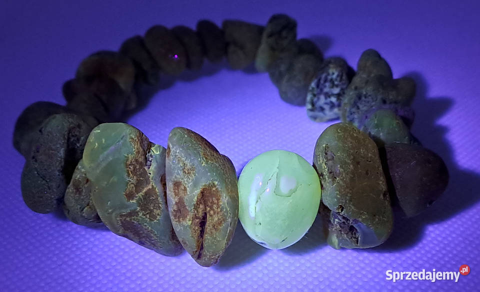 Bransoletka bursztyn bałtycki bryłki surowe i Warszawa