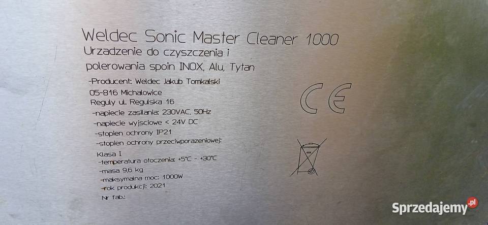 WELDEC do czyszczenie i polerowania spoin Sonic Łódź