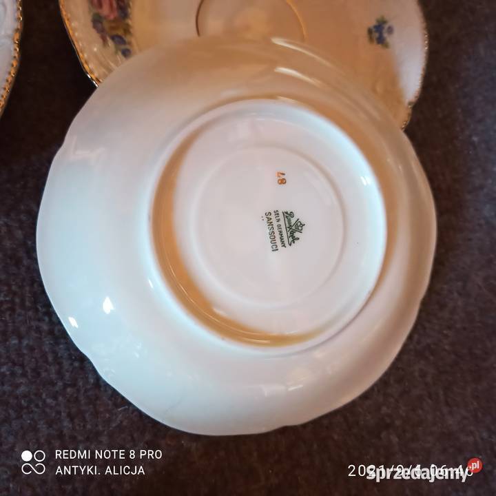 Spodek pod filiżanki Rosenthal Sansoucci Selb pomorskie Gdańsk