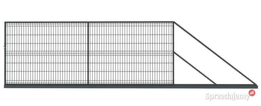 Brama przesuwna 3D POLBRAM kpl 4m OCRAL Ogrodzenia i bramy Miechów
