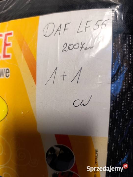 Pokrowce na siedzenia DAF LF 55 Rok produkcji 2007 Wejherowo sprzedam