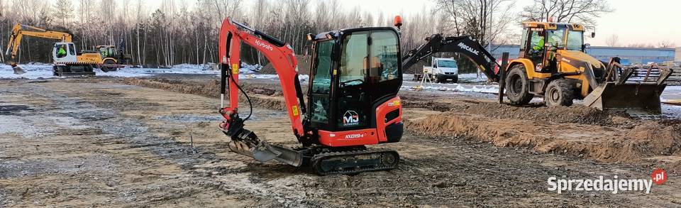usługi koparkoładowarką minikoparką koparką Wąsosze