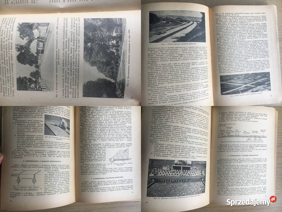 Nawierzchnie betonowe 1959 Unikatowa książka Kalisz