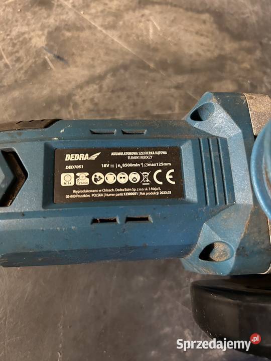 Szlifierka akumulatorowa dedra