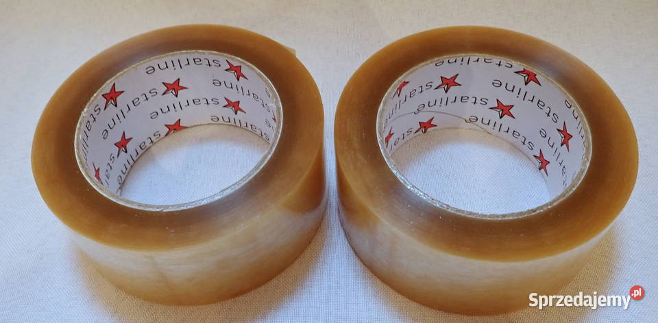 Taśma klejąca pakowa bezbarwna 132m Mocny Siewierz