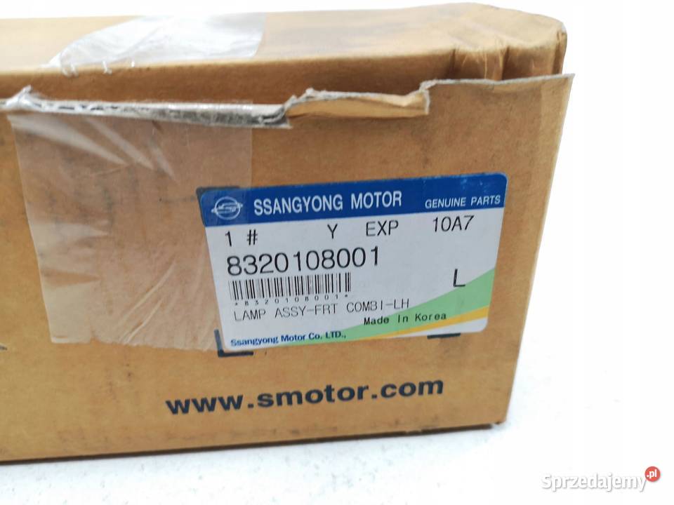 HALOGEN LEWY PRZÓD SSANGYONG REXTON I 0106 ORI osobowe Części samochodowe