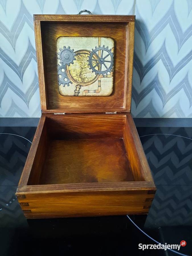 Pudełko szkatułka męska decoupage Kędzierzyn-Koźle