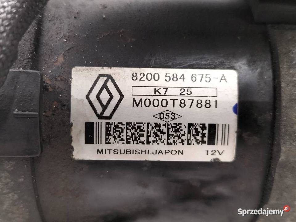 ROZRUSZNIK 8200584675A 15 DCI Renault Laguna III Układ elektryczny silnika świętokrzyskie
