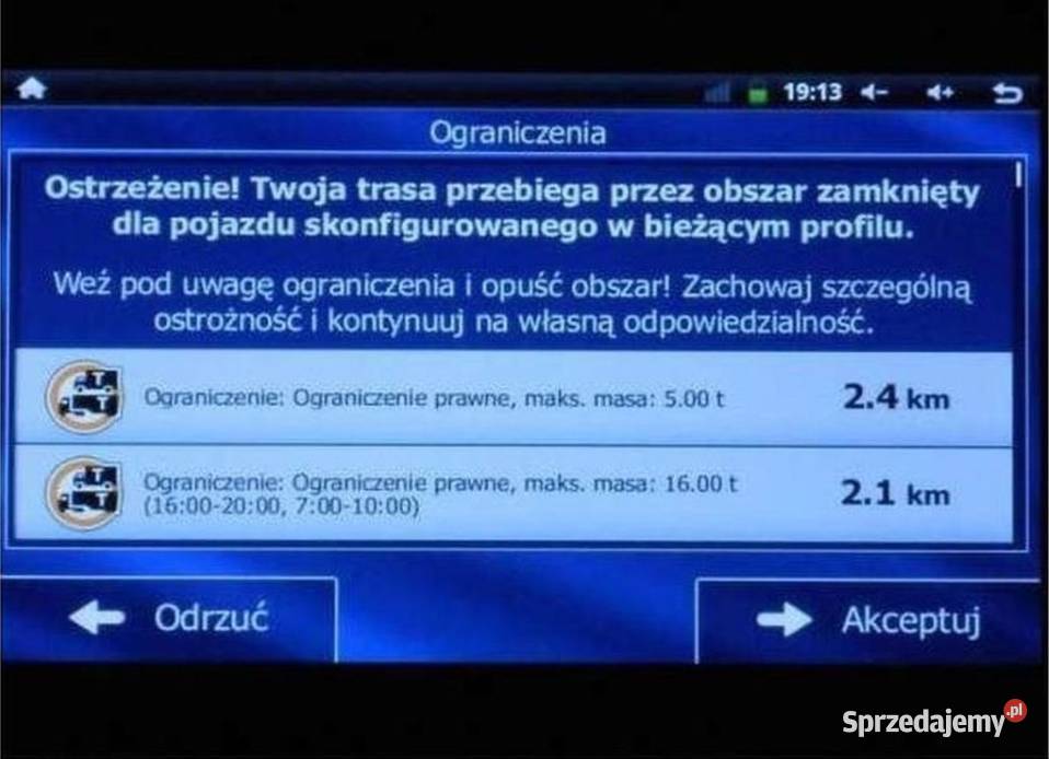 Tablet Lenovo A3500F nawigacja mapy Igo Primo Bydgoszcz