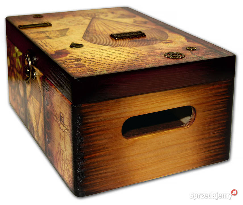 KUFER skrzynka drewniana LEONARDO da VINCI Bydgoszcz