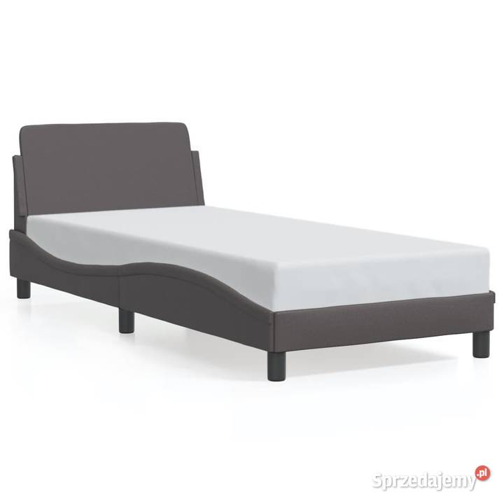 Rama łóżka z zagłówkiem szara 80x200 sztuczna mazowieckie sprzedam
