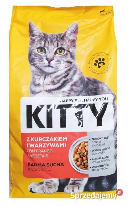 KITTY Sucha karma dla kotów Z KURCZAKIEM i warzywami 2 kg