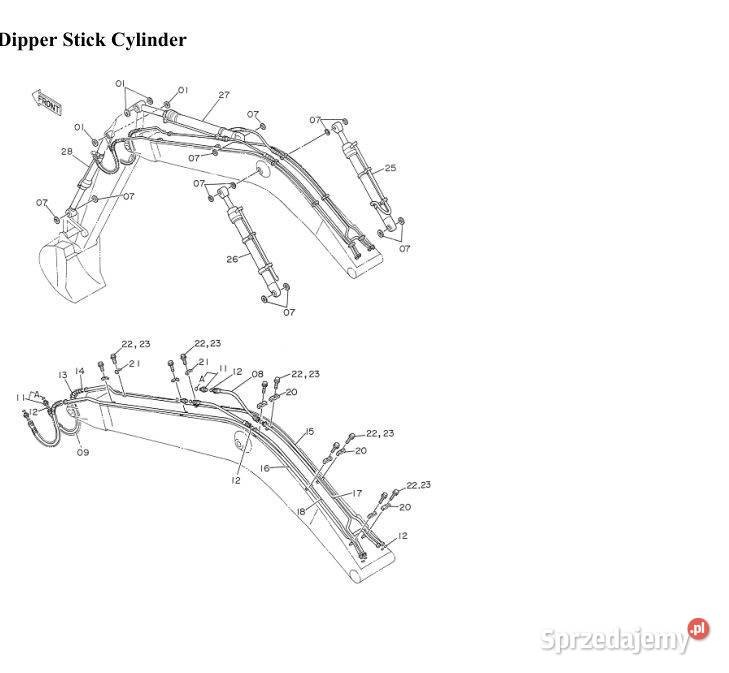 Hitachi EX1003 EX601 EX2001 EX1501 katalog Kielce sprzedam