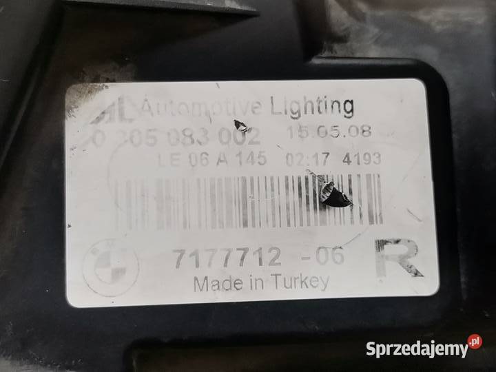 BMW 5 E60 E61 LIFT LCI 0710 PRAWY HALOGEN PRZÓD prawe Międzychód sprzedam