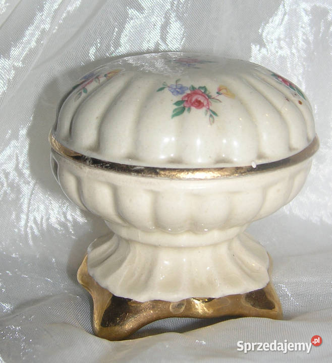 puzderko na stópce ceramika vintageD Porcelana i szkło Bartków sprzedam