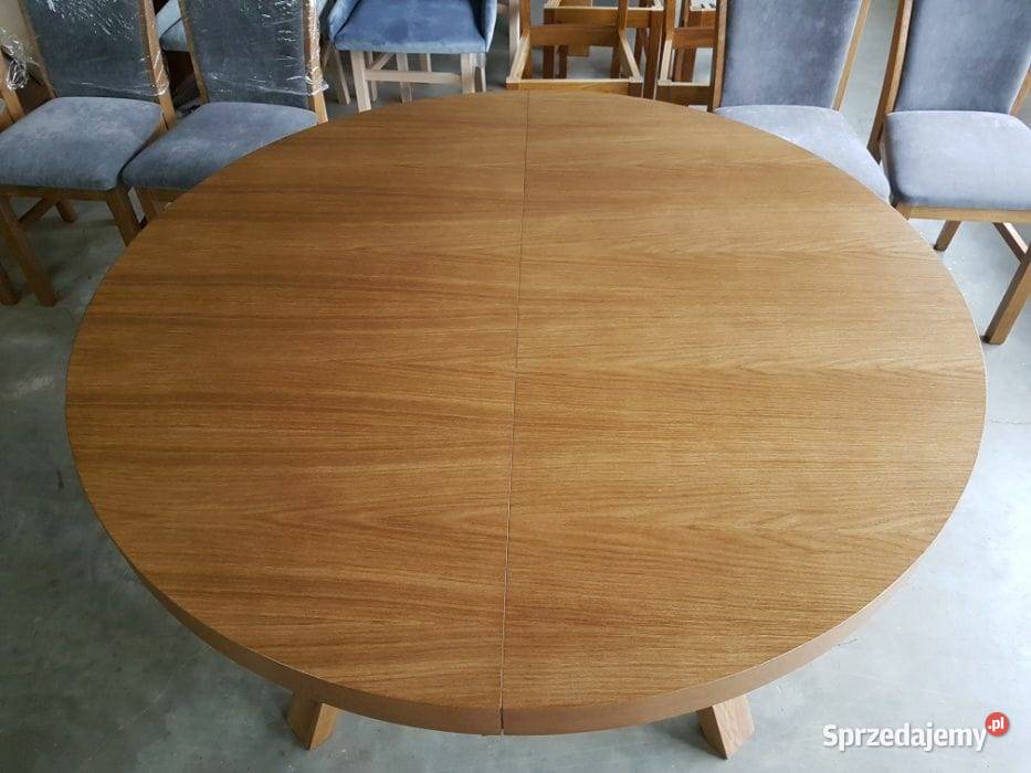 stół okrągły 130 2 wkładki 75cm Krosno sprzedam
