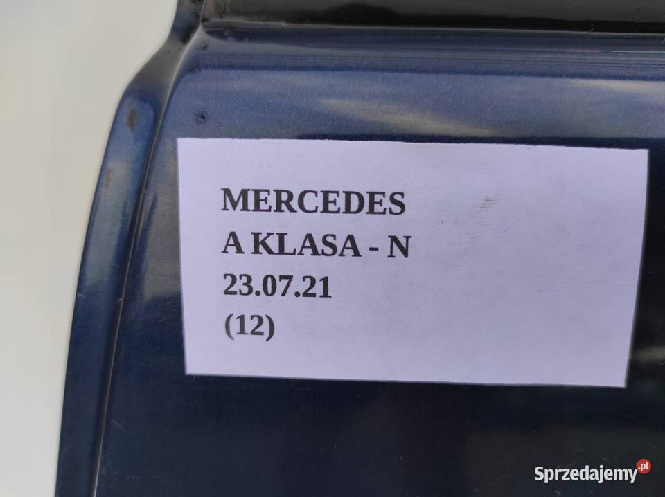 DRZWI LEWY TYŁ GOŁE MERCEDES A KLASA Nowy Tomyśl