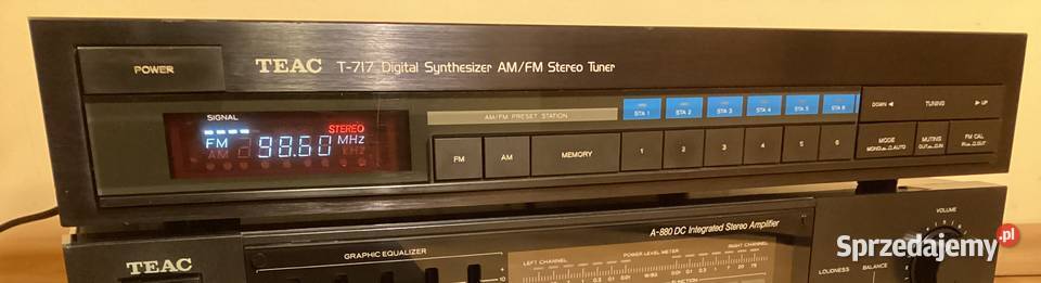Tuner Radio Odbiornik TEAC T717 SPRAWNY Gdynia