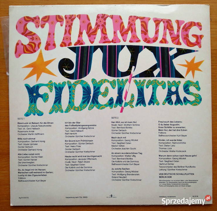 Płyta winylowa Stimmung Jux Fidelitas Gdańsk