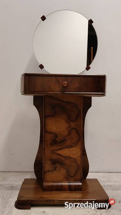 Toaletka art deco orzech vintage design lata Toaletki łódzkie Radomsko