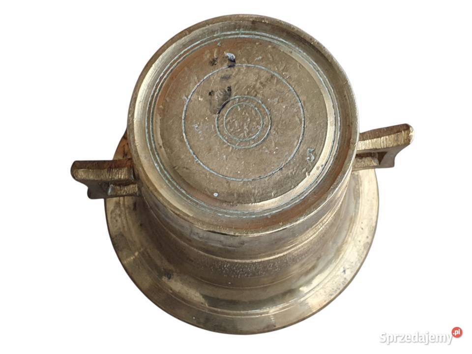 Stary mosiężny moździerz kuchenny sygnowany lata sprzedam