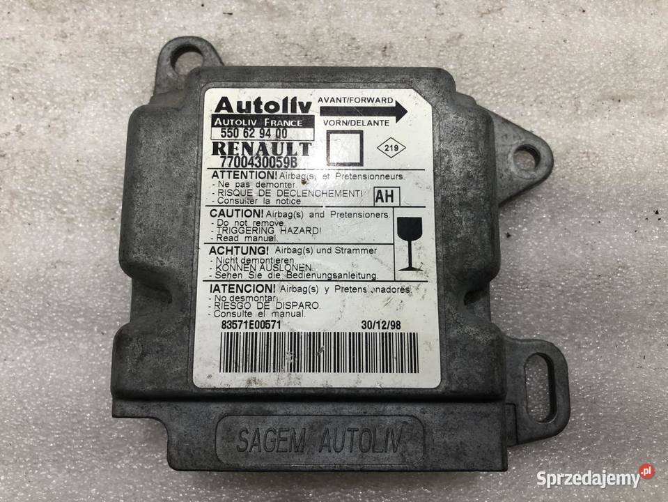 MODUŁ AIRBAG RENAULT MEGANE I 7700430059B osobowe